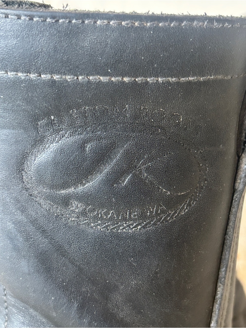 JK Boots Men's 10” Black Leather Work Boot Rubber Outsole US 10 - Picture 4 of 8